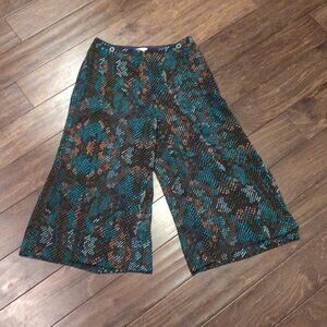 Anthropologie Essential Culotte In Snakeskin SIZE US 2